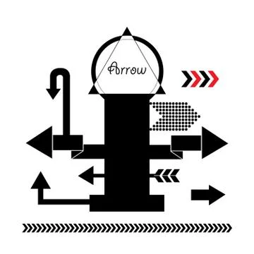 Arrow sign icon Stock Illustration