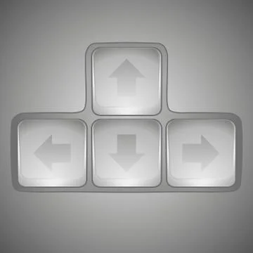 Arrow sign icon set Stock Illustration