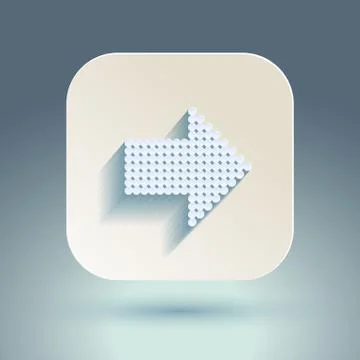 Arrow sign icon set. Stock Illustration