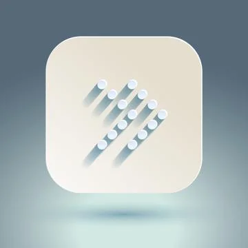 Arrow sign icon set. Stock Illustration