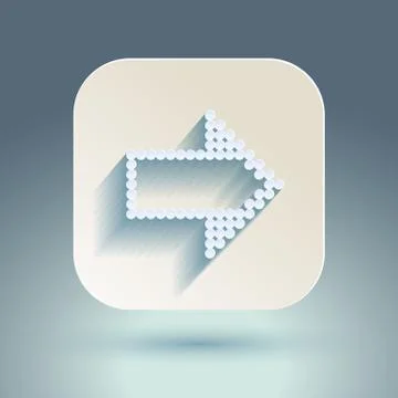 Arrow sign icon set. Stock Illustration