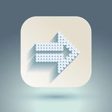 Arrow sign icon set. Illustrazione stock