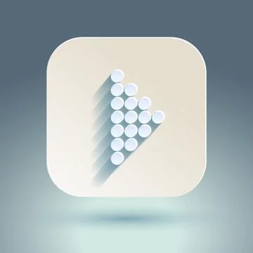 Arrow sign icon set. Stock Illustration