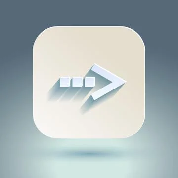 Arrow sign icon set. Illustrazione stock