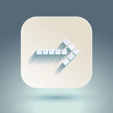 Arrow sign icon set. Stock Illustration