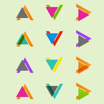 Arrow sign icon set. Vector design eps10 Stock Illustration