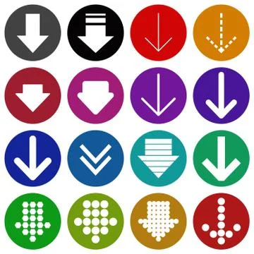 Arrow sign icon set-  vector illustration Stock Illustration