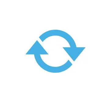 Arrow sign icon vector. reload, refresh, loop, direction, rotate isolated Stock Illustration
