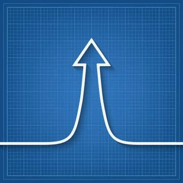 Arrow up sign Illustrazione stock