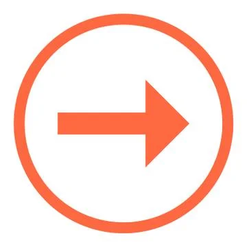 Arrow Sign Linear Circle Icon Stock-Illustration