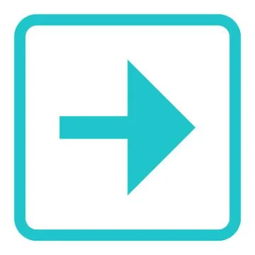 Arrow Sign Linear Square Icon Stock-Illustration