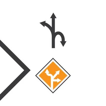 Arrow sign Logo Template vector symbol Stock Illustration