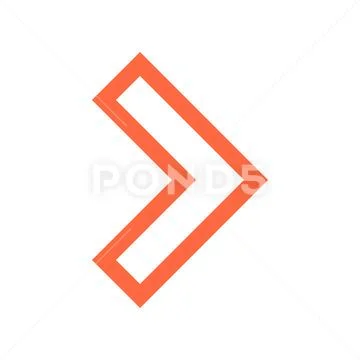 Arrow Sign Navigation Icon Pointer Symbol Illustrazione stock