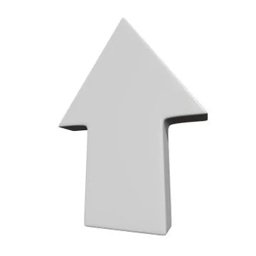 Arrow sign object 3d render イラスト素材
