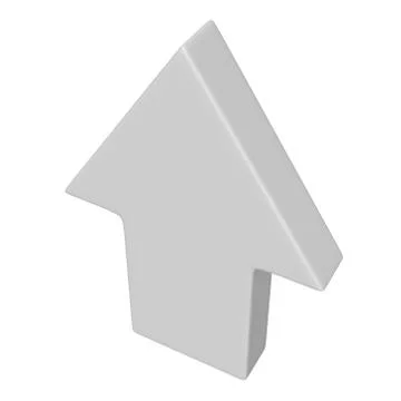 Arrow sign object 3d render イラスト素材