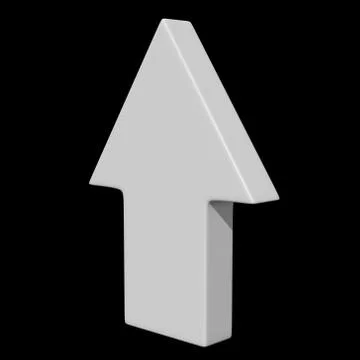 Arrow sign object 3d render イラスト素材