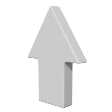 Arrow sign object 3d render イラスト素材