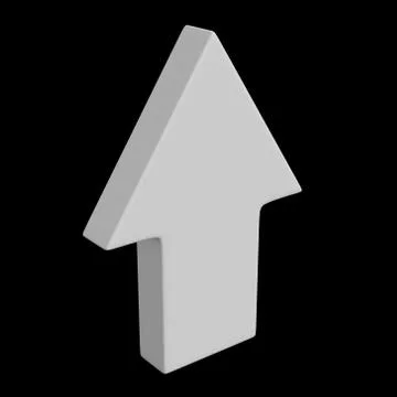 Arrow sign object 3d render イラスト素材