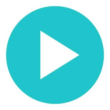 Arrow Sign Play Circle Icon 스톡 일러스트