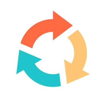 Arrow Sign Reload Icon Refresh Symbol Illustrazione stock