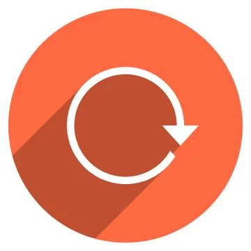 Arrow Sign Reset Icon Circle Button Stock-Illustration