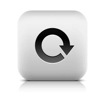 Arrow sign reset, refresh, reload, rotation icon Illustrazione stock