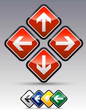 Arrow sign set Stock Illustration