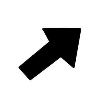 Arrow sign with white background Illustrazione stock