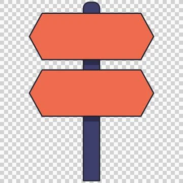 Arrow signpost Stock Illustration