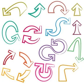 Arrow signs Stock Illustration