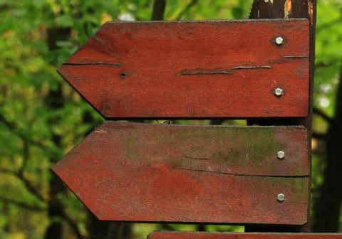 Arrow signs Foto stock