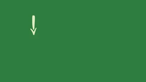 Arrow snake on it logo smile isolated on green screen background Video stock 336856719