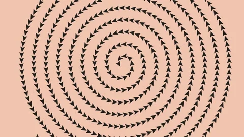 Arrow Spiral Optical Illusion Animation Pattern Stock Footage 314475885