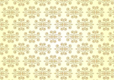 Arrow spiral retro seamless pattern on pastel color Stock Illustration