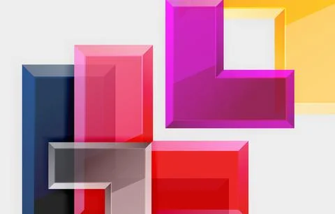 Arrow square geometric vector abstract background Stock Illustration