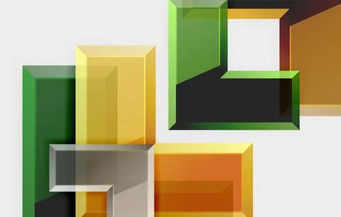 Arrow square geometric vector abstract background Stock Illustration