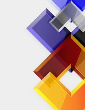 Arrow square geometric vector abstract background Stock Illustration