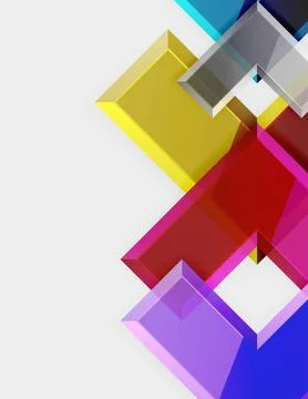 Arrow square geometric vector abstract background Stock Illustration