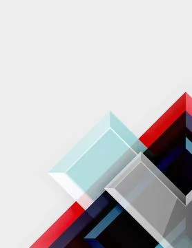 Arrow square geometric vector abstract background Stock Illustration