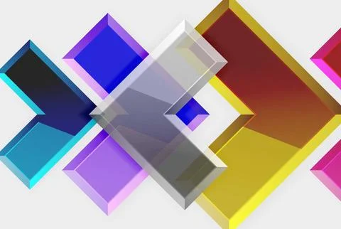Arrow square geometric vector abstract background Illustrazione stock