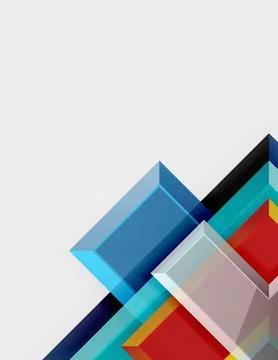 Arrow square geometric vector abstract background Stock Illustration