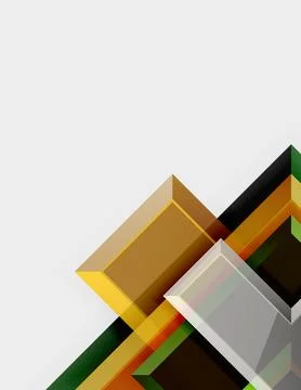 Arrow square geometric vector abstract background Stock Illustration