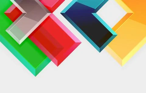 Arrow square geometric vector abstract background Stock Illustration