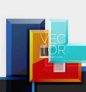 Arrow square geometric vector abstract background Illustrazione stock