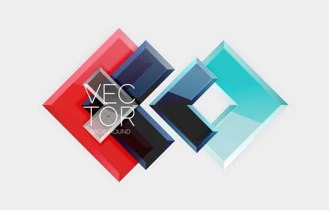 Arrow square geometric vector abstract background Stock Illustration