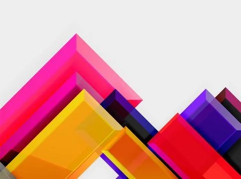 Arrow square geometric vector abstract background Stock Illustration