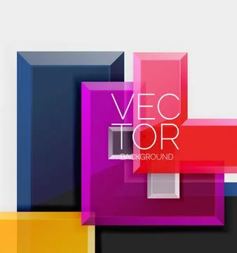Arrow square geometric vector abstract background Stock Illustration