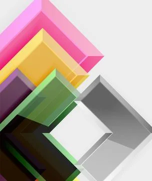 Arrow square geometric vector abstract background 스톡 일러스트
