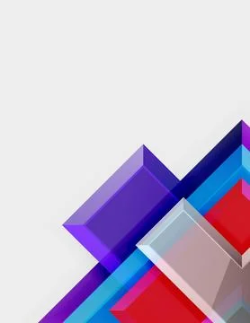Arrow square geometric vector abstract background Stock Illustration