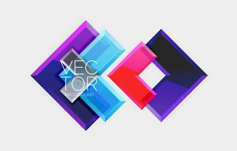 Arrow square geometric vector abstract background Stock Illustration